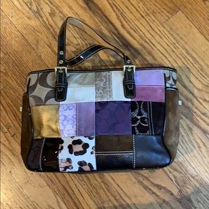 Throwback Discontinued Patchwork Coach Tote